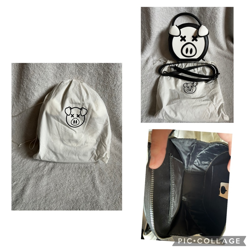 Black and White Crossbody Bag